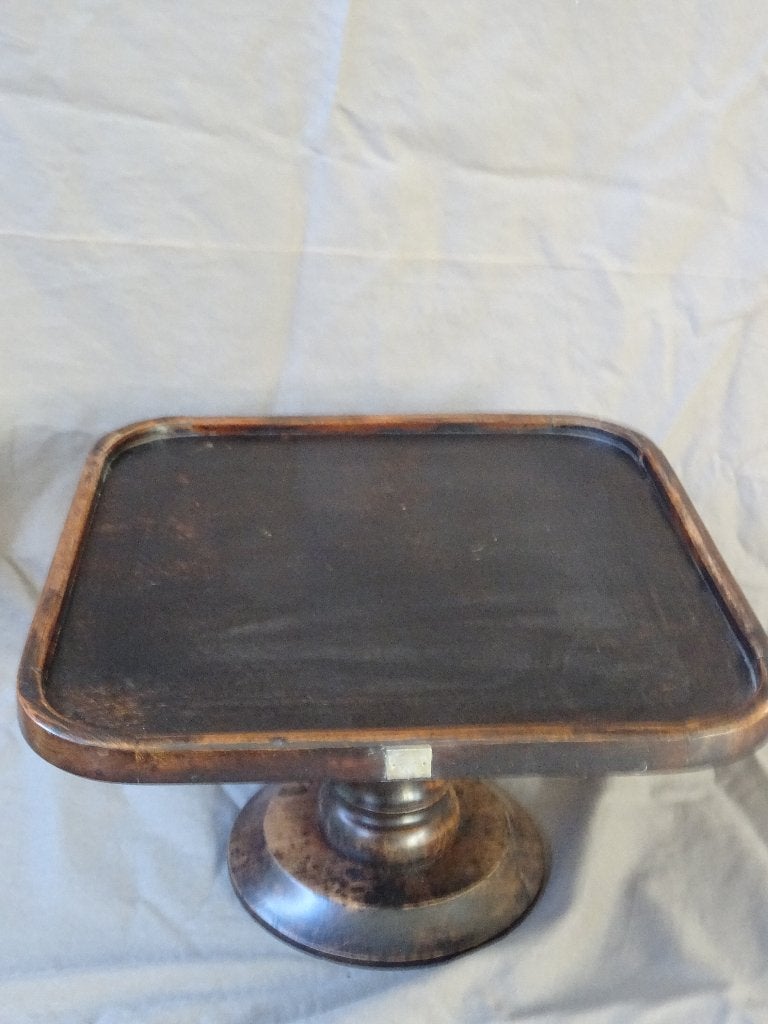 Riviera Maison serveerschaal hout taartplateau cake stand, Ophalen of Verzenden, Gebruikt, Bruin, Hout