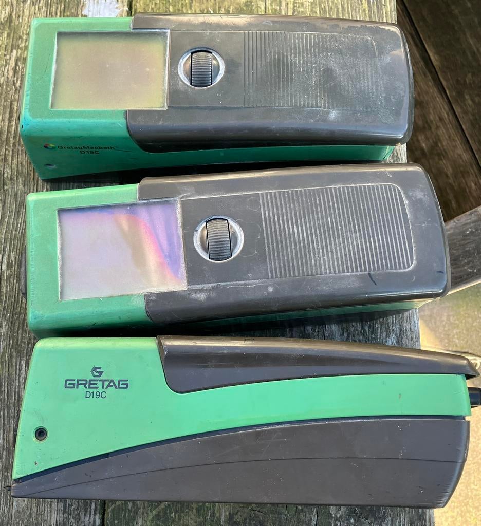 3 GretagMacbeth D19C densitometer drukkerij meetapparatuur, Computers en Software, Scanners, Gebruikt, Overige typen, Windows