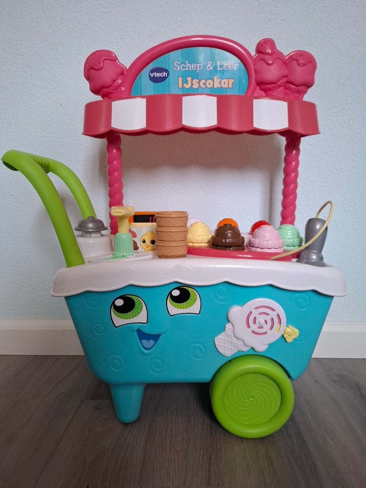 VTech Schep & Leer IJscokar - Compleet en in goede staat, Kinderen en Baby's, Speelgoed | Vtech, Ophalen, Zo goed als nieuw, 2 tot 4 jaar