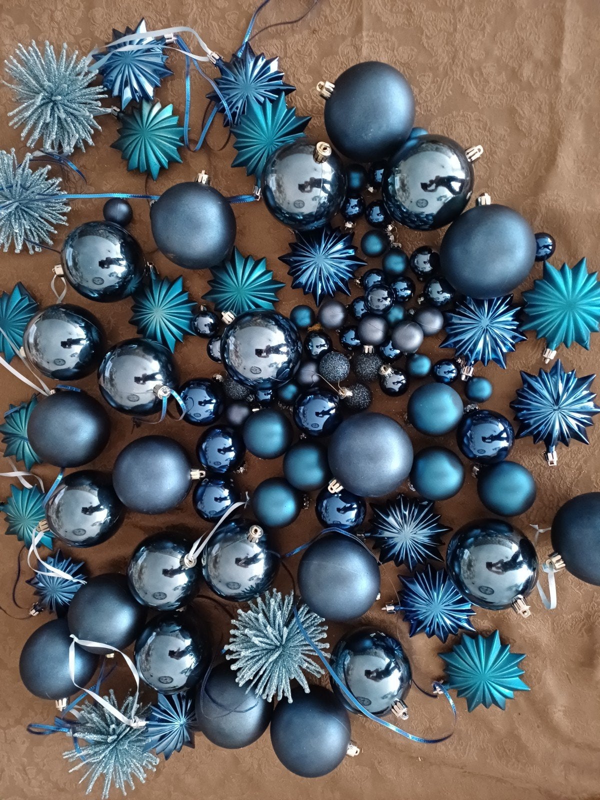 Verschillende kerstballen blauw, Diversen, Ophalen of Verzenden