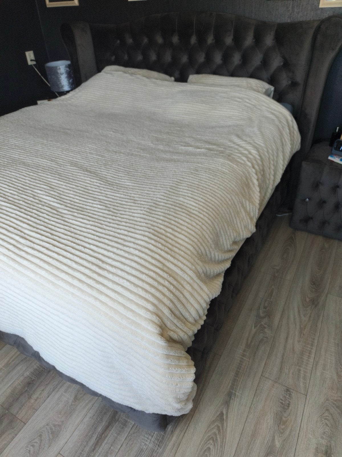 Tweepersoonsbed met opbergruimte en nachtkastjes, Ophalen, Tweepersoons, Zo goed als nieuw, 200 cm