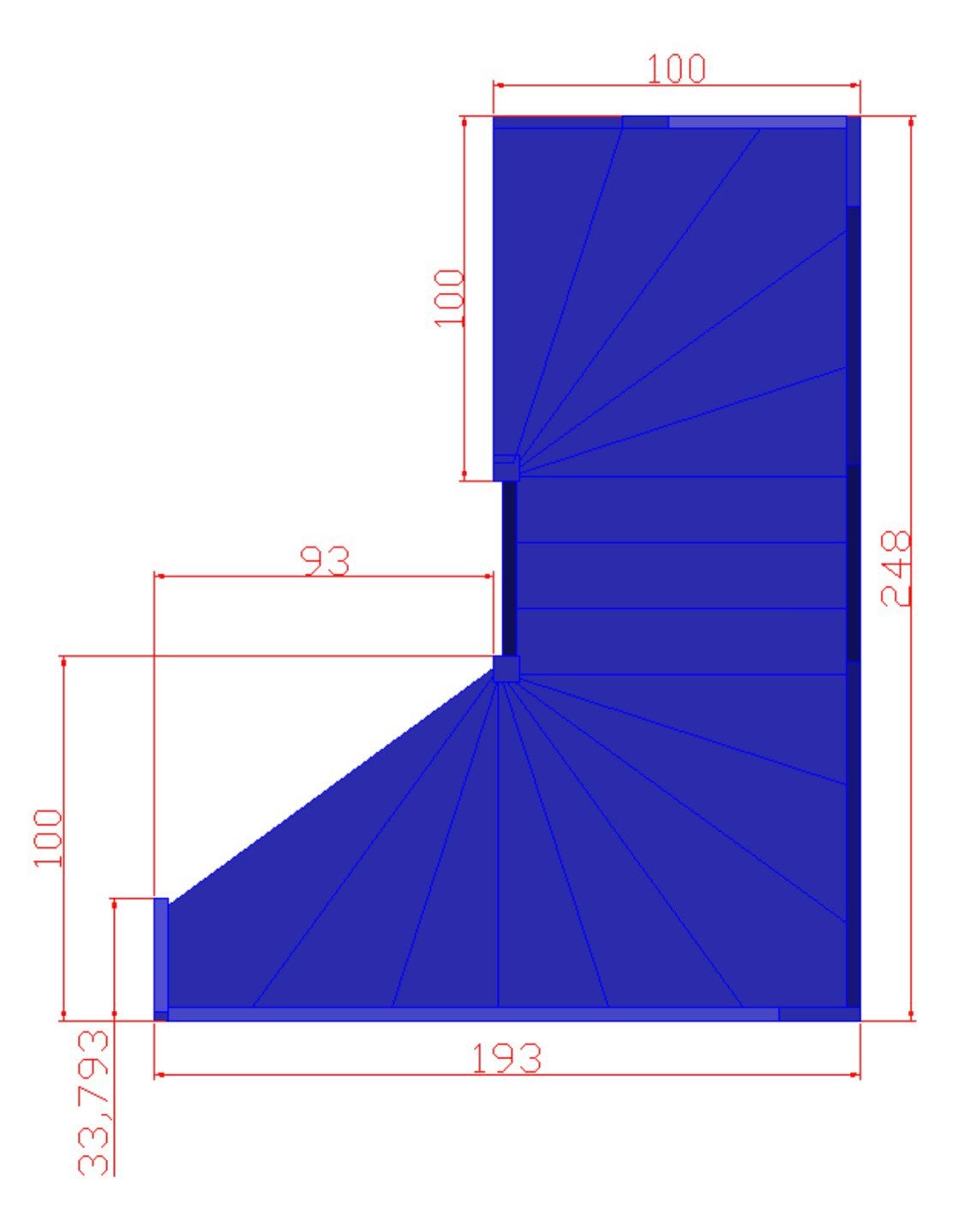 Nieuwe houten trap met leuning - 336 cm hoog, Ophalen, Nieuw, Trap, 4 meter of meer