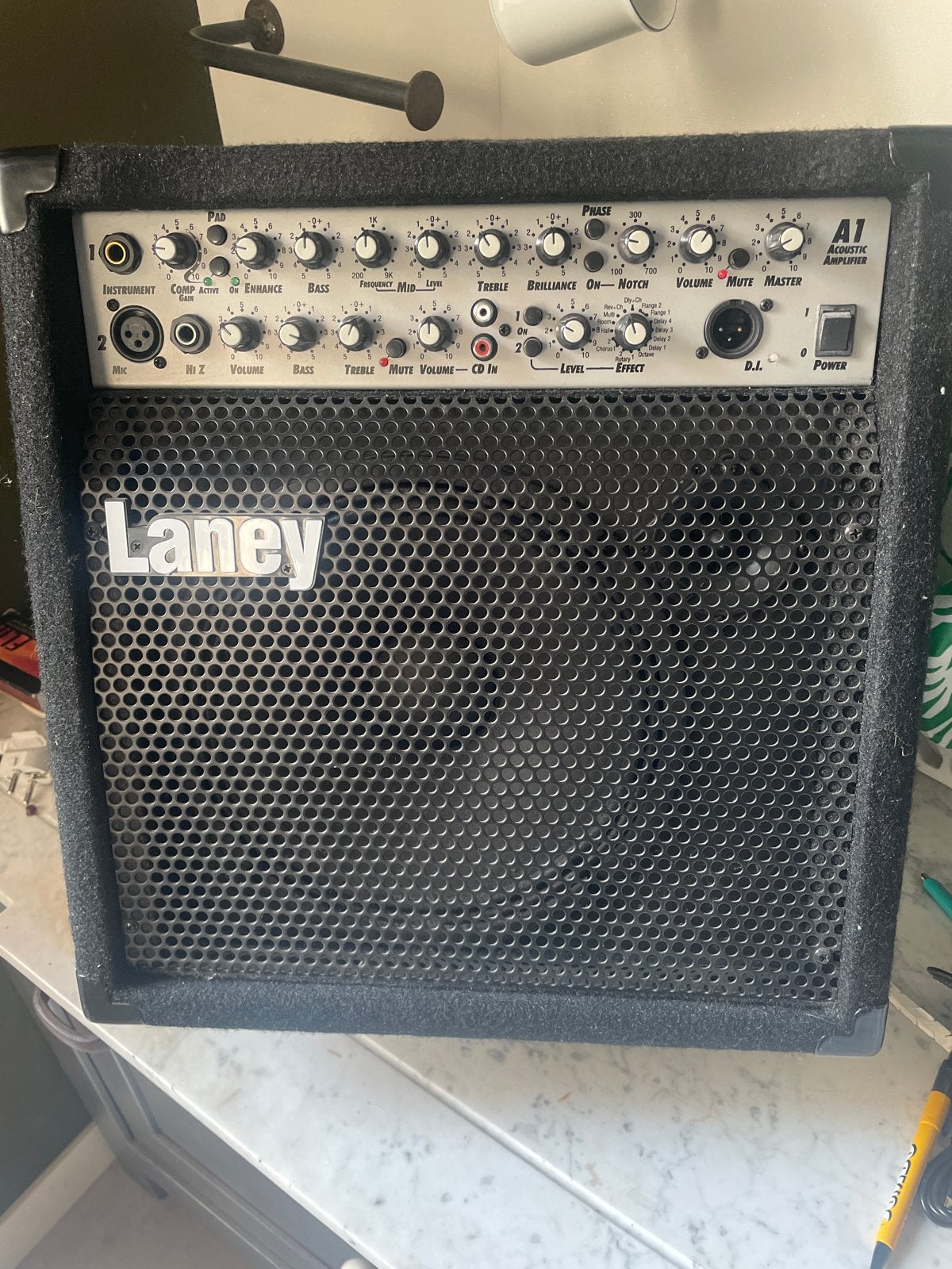 Laney A1 Akoestische Versterker - 120W, Muziek en Instrumenten, Ophalen, Gebruikt, Gitaar, 100 watt of meer
