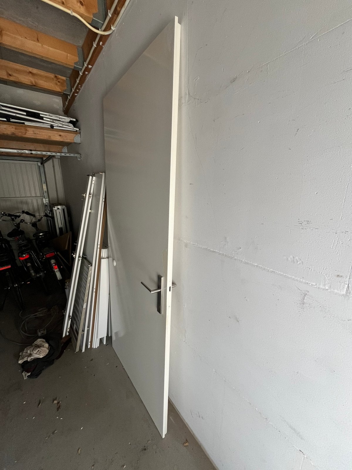 Witte opdekdeur Gratis afhalen, Ophalen, Gebruikt, Binnendeur, 215 cm of meer