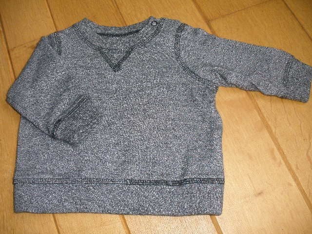 Sweater grijs wit mêlee maat 56, Kinderen en Baby's, Babykleding | Maat 56, Ophalen of Verzenden, Zo goed als nieuw, Jongetje of Meisje