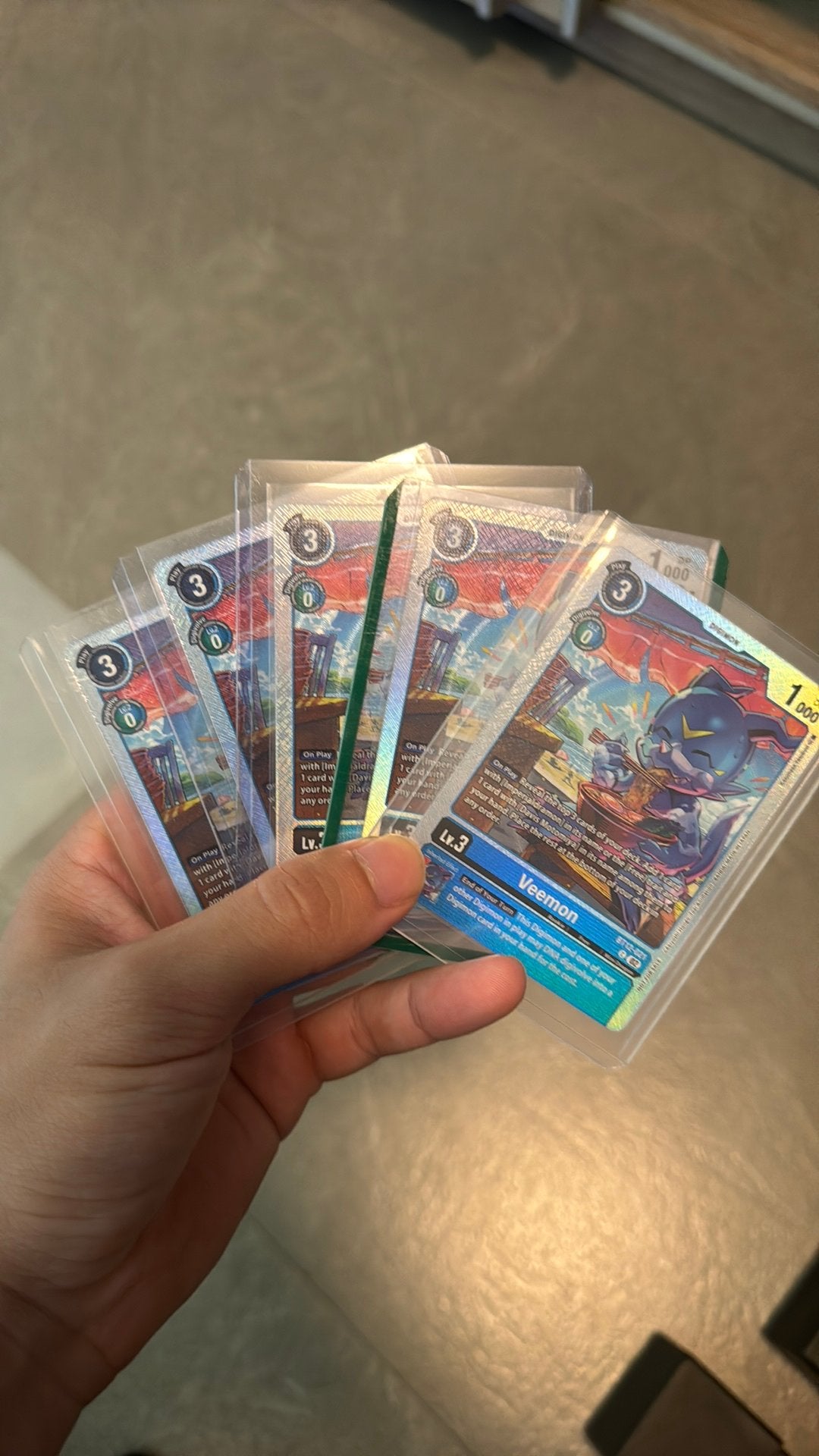 Digimon Card game Veemon Bt12-021, Ophalen of Verzenden, Zo goed als nieuw