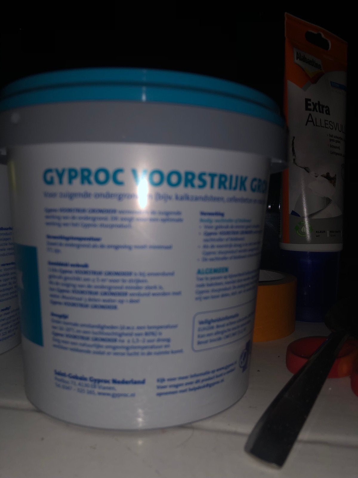 Gyproc Voorstrijk Grondeer - Nieuw, gratis af te halen, Wit, Nieuw, Ophalen of Verzenden, Verf