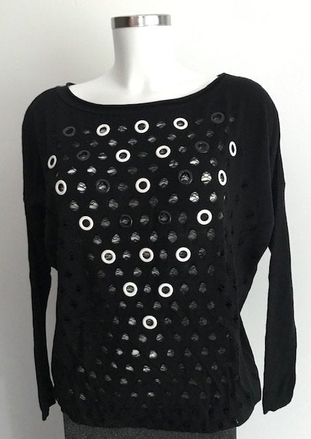 SAVE THE QUEEN damestrui 100% merino-wol zwart maat S, Maat 38/40 (M), Verzenden, Zwart, Save the Queen