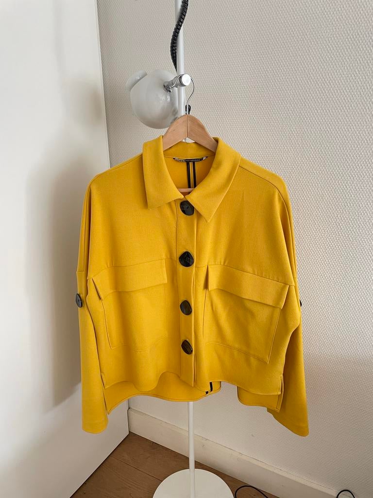 Gele blazer van Zara, Ophalen of Verzenden, Zo goed als nieuw, Maat 36 (S), Geel