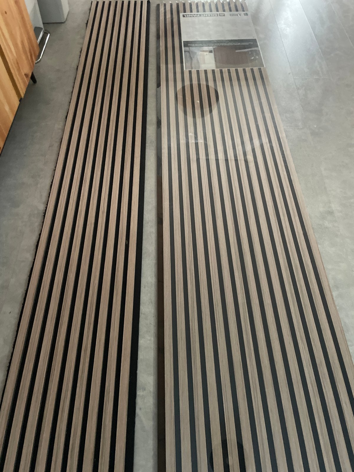 Akoestisch paneel Walnoot - 260x56x1,8cm (reststuk 37cm), Ophalen, 200 cm of meer, Nieuw, Minder dan 150 cm