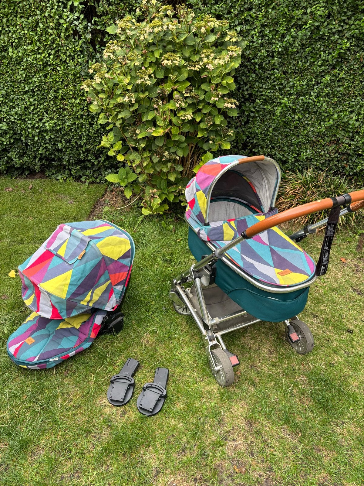 Unieke Mamas & Papas Kinderwagen - Kleurrijk Design, Gebruikt, Met reiswieg, Ophalen, Kinderwagen