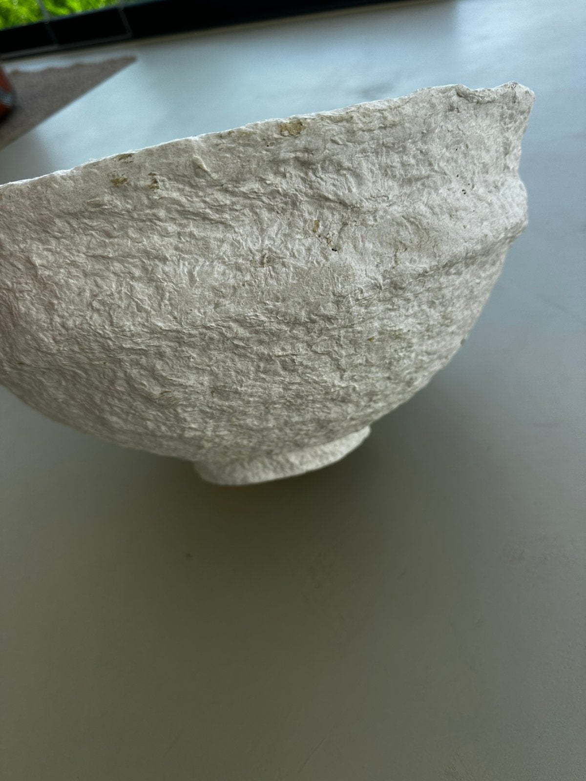 Schaal papier-maché wit, Huis en Inrichting, Overige materialen, Schaal, Rond, Ophalen of Verzenden