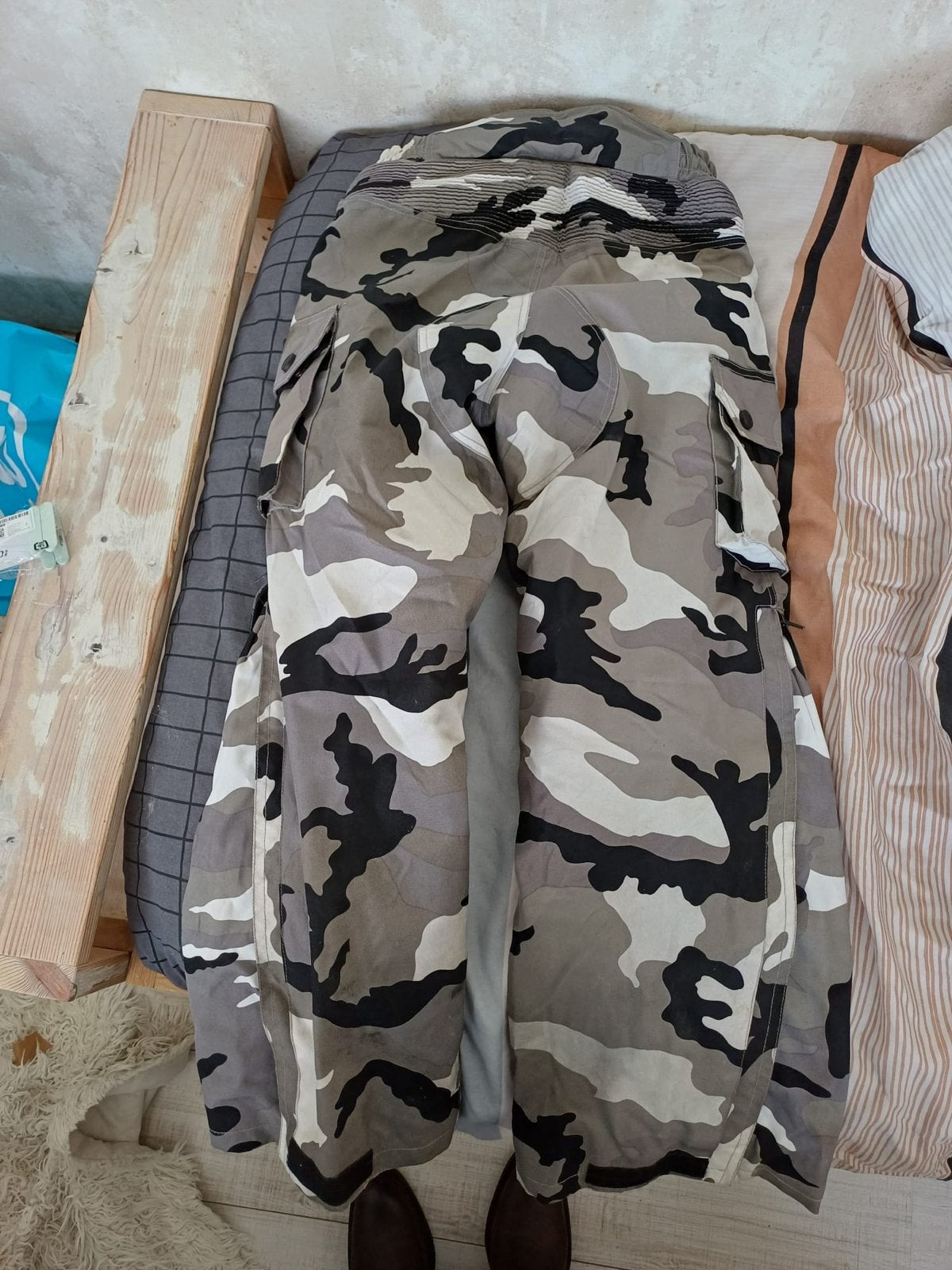 Spear waterafstotende motorbroek camouflage M, Ophalen of Verzenden, Tweedehands, Dames, Broek | textiel