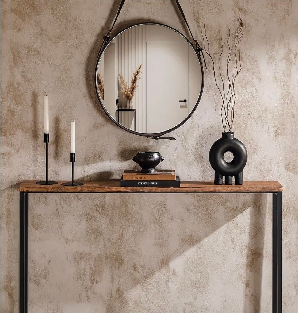 Mooie console houtlook 120x20, Gebruikt, 100 tot 150 cm, Industrieel, Modern, Minder dan 25 cm