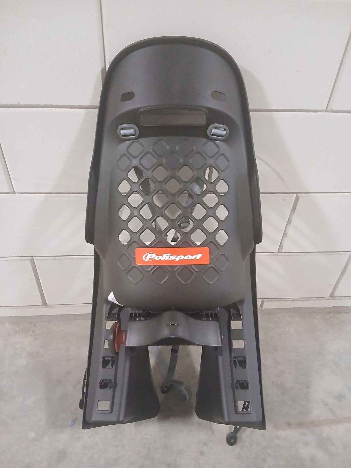 Polisport Achterzitje Fiets - Zwart met Grijs, Ophalen