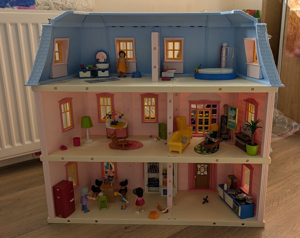 Playmobil Groot Herenhuis met veel extra's, Kinderen en Baby's, Gebruikt, Gebouw, Complete set, Ophalen of Verzenden