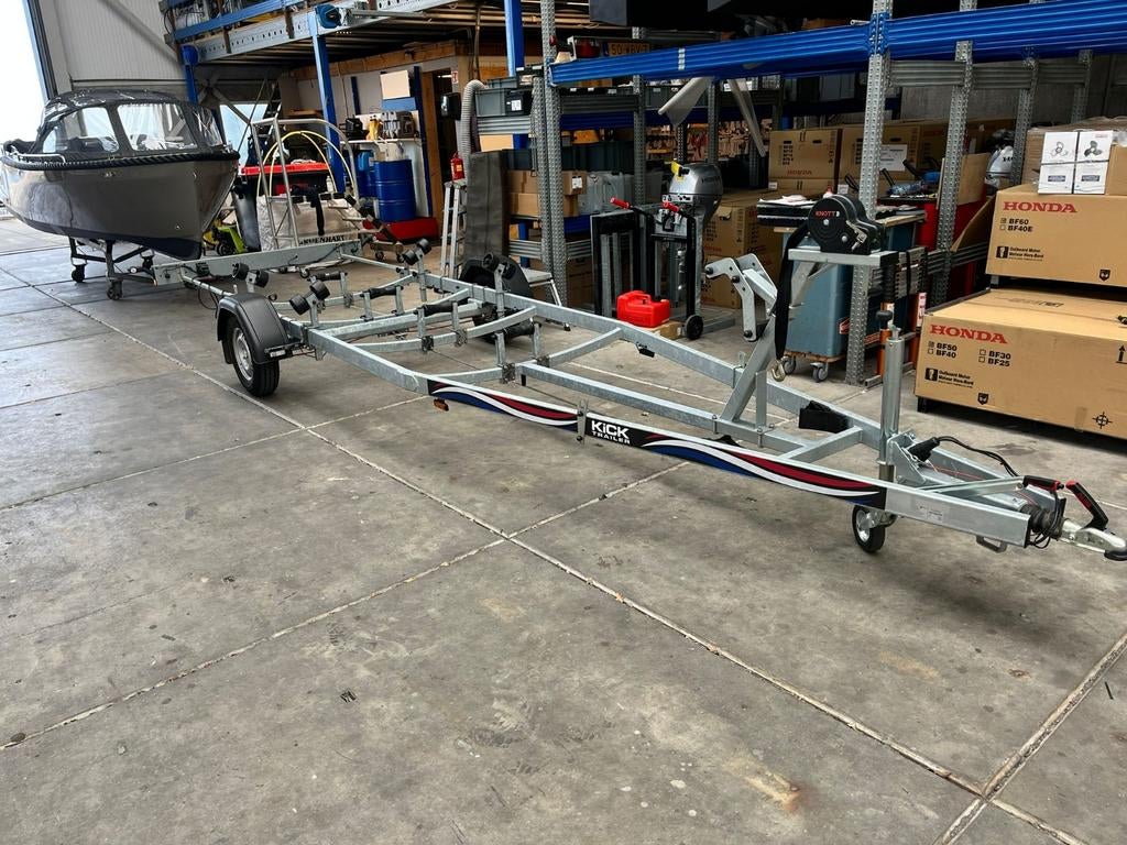 Kielboottrailer 1300 met kenteken gebruikt, Ophalen, Minder dan 1500 kg, Gebruikt, Sloepentrailer