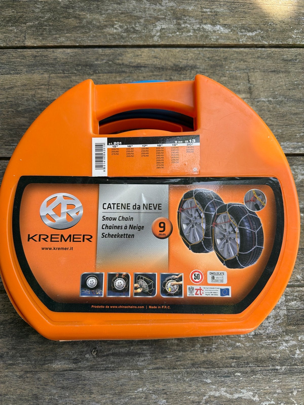 KREMER Sneeuwkettingen 9mm - Nooit gebruikt, Ophalen of Verzenden, Nieuw