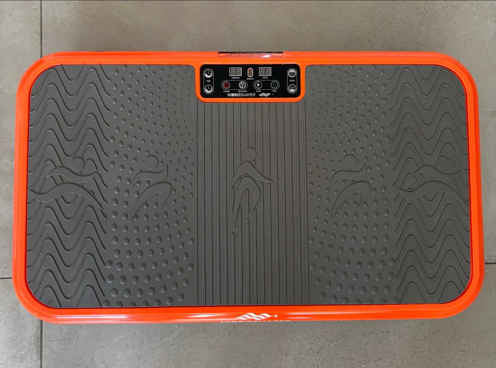 Vibro Shaper trilplaat met weerstandsbanden en afstandsbedie, Ophalen, Kunststof, Trilplaat, Armen