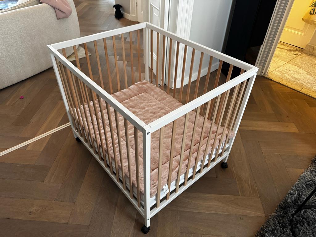 Box Petit Amelie Nois (95x75cm) wit en naturel, Kinderen en Baby's, Boxen, Ophalen, Zo goed als nieuw