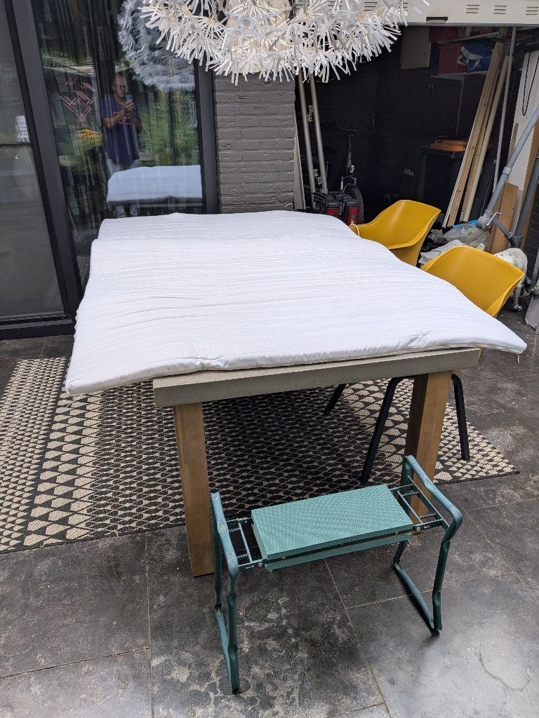 Dekmatras voor in vouwwagen, Caravans en Kamperen, Ophalen, Gebruikt