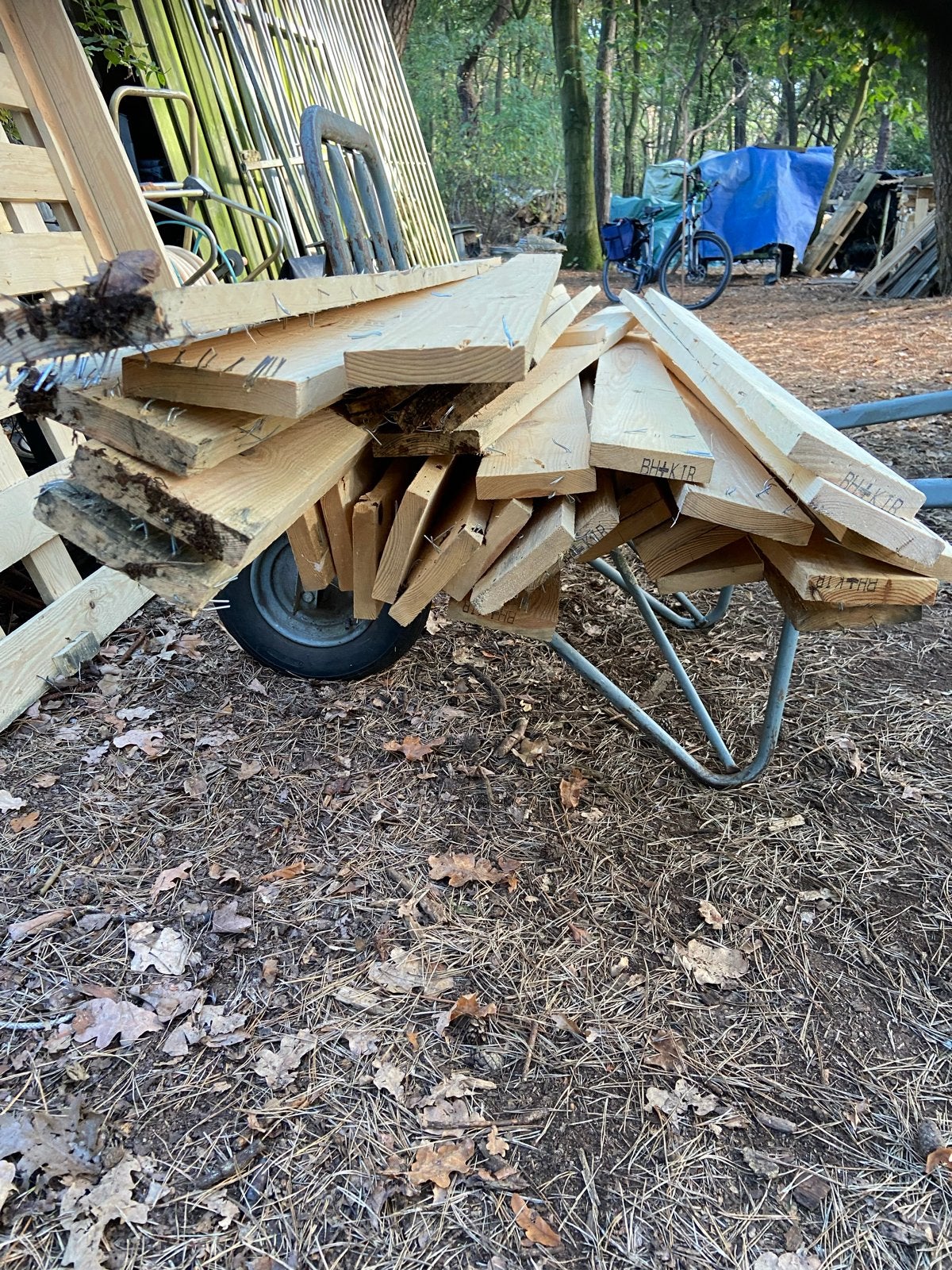 Vuren planken - Diverse lengtes en diktes, Ophalen, Gebruikt, Minder dan 25 mm, Plank