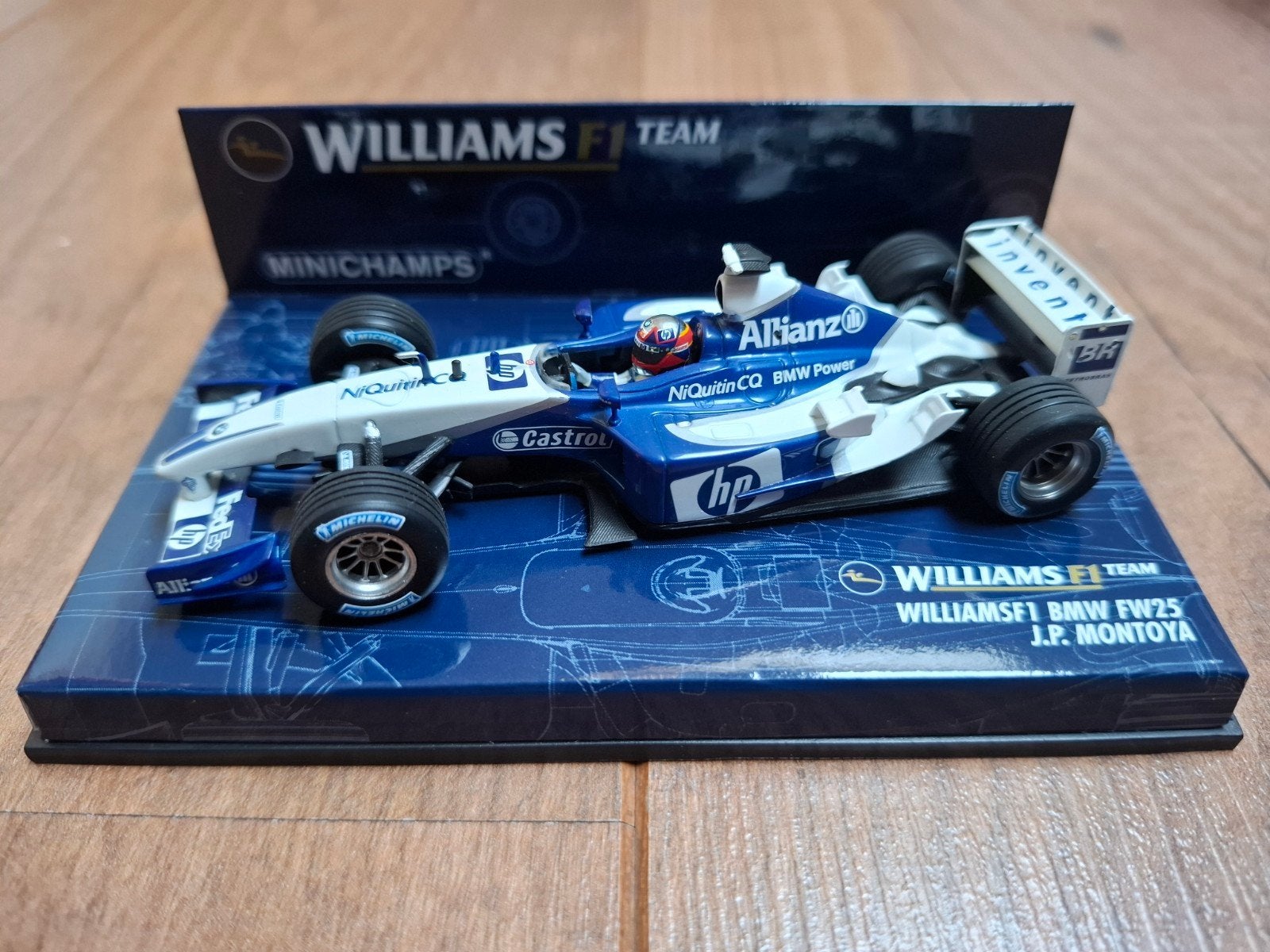 Minichamps WilliamsF1 BMW FW25 J.P. Montoya 1:43, Ophalen of Verzenden, Nieuw, Auto, MiniChamps