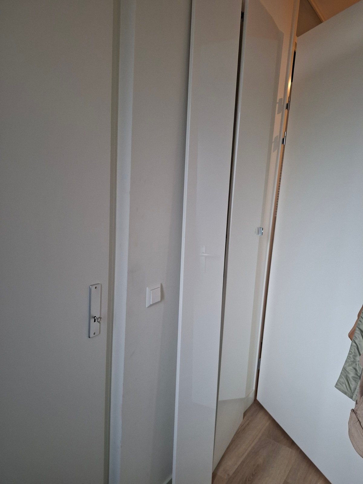 IKEA PAX deur 229x25cm glanzend wit met scharnieren, Ophalen, Overige materialen, Minder dan 50 cm, 200 cm of meer