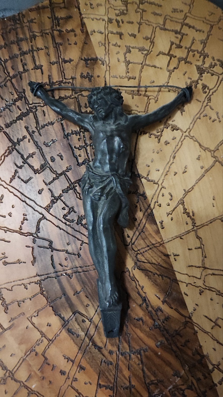 Antiek Corpus Christus zonder kruis, 20 cm, Ophalen of Verzenden