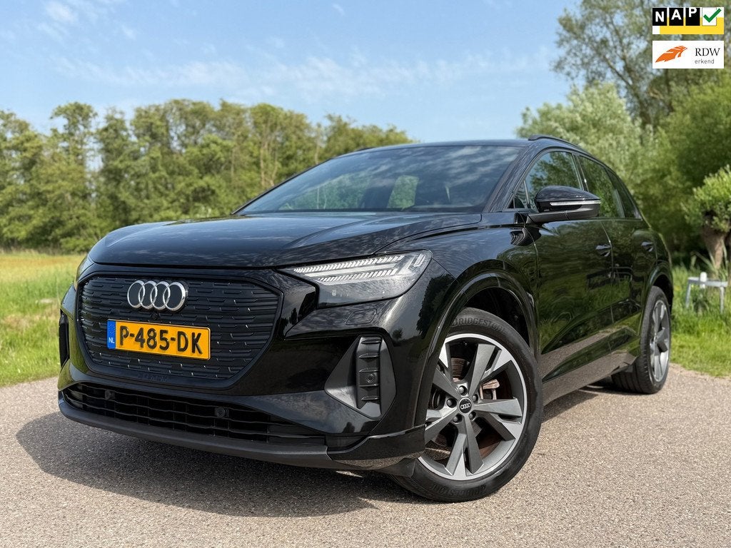 Audi Q4 e-tron 35 Advanced edition 55 kWh /SOH 91%/ Clima /, Auto's, Audi, Achterwielaandrijving, Gebruikt, Zwart, 1865 kg