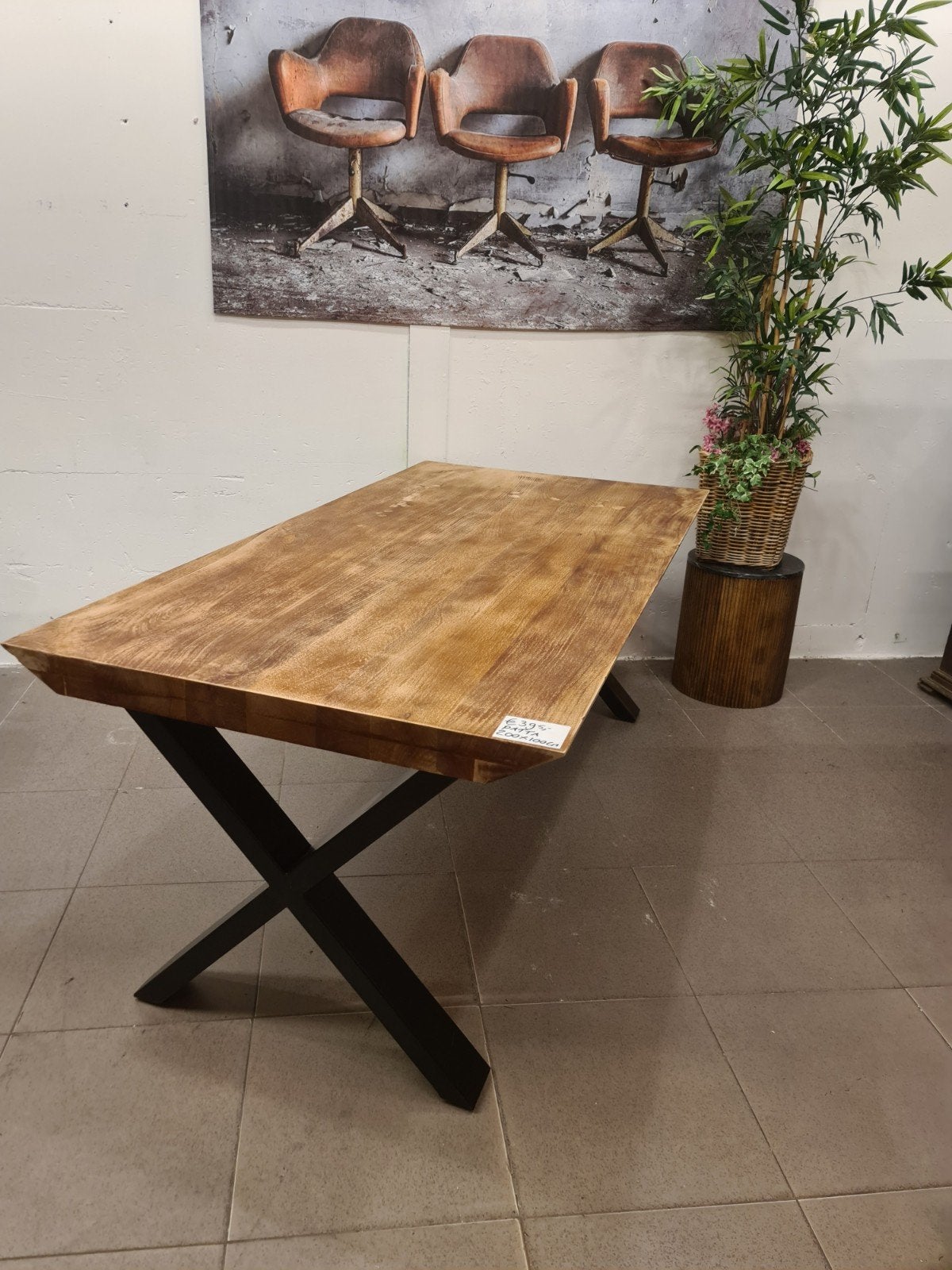 nieuwe icatchers Patta eettafel 200x100cm mango kruispoot, Ophalen, Hout, ., Nieuw