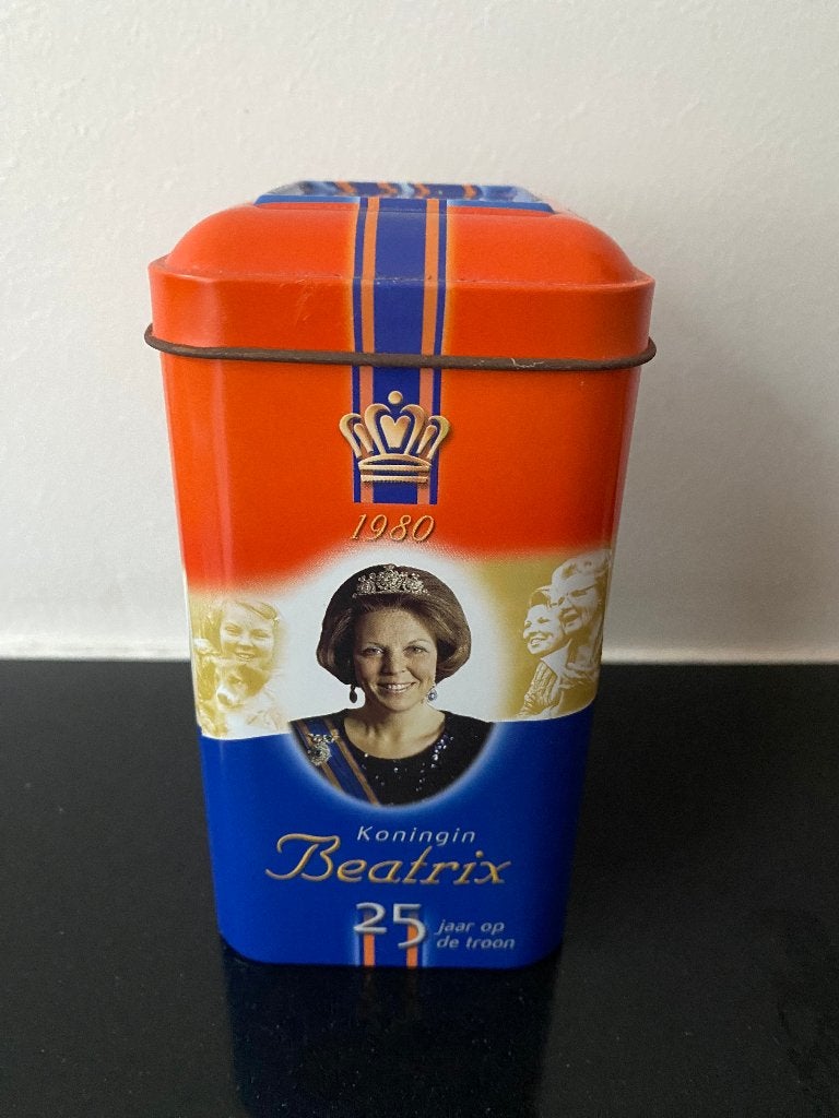 Vintage De Ruijter Jubileumblik Beatrix | 2005 | met inhoud, Verzamelen, Ophalen of Verzenden, Overige typen