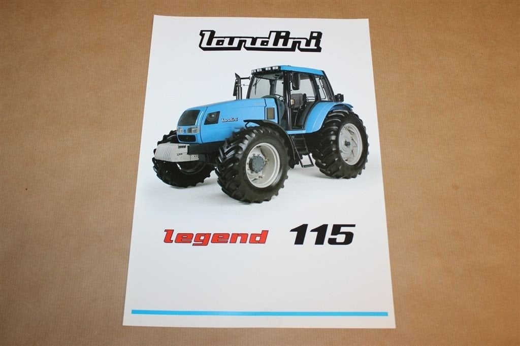 Traktor folder - Landini Legend 115 - 1996, Ophalen of Verzenden, Zo goed als nieuw, Tractor en Landbouw