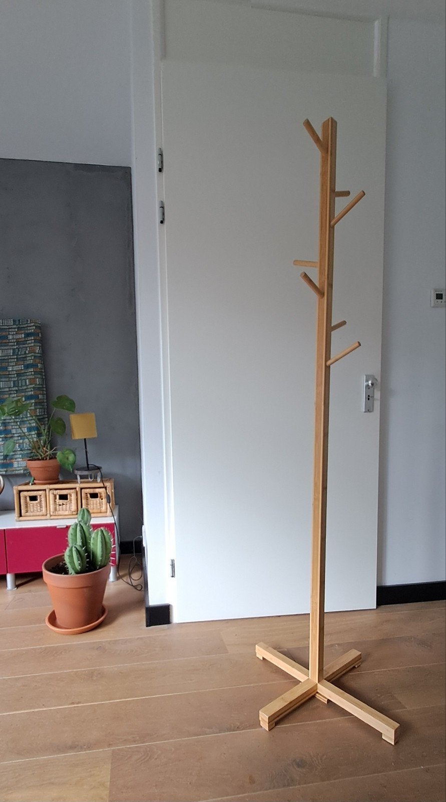 Leuke houten kapstok - mist 1 stokje, Ophalen, Gebruikt, Staande kapstok, 150 tot 200 cm