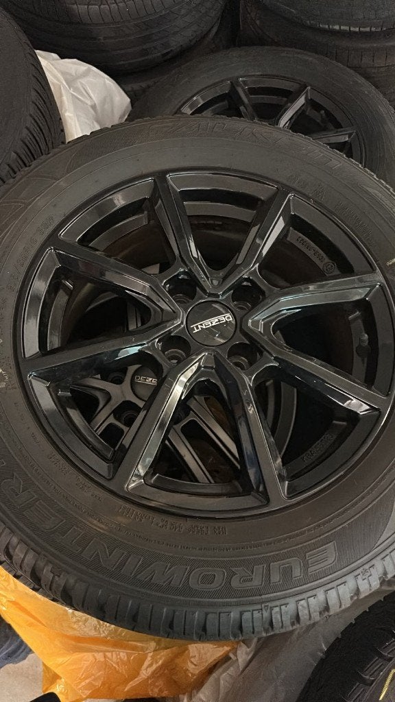 Set Dezent TN velgen met winterbanden 16 inch, Ophalen, Velg(en), 16 inch, Winterbanden