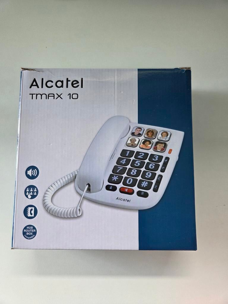 Alcatel TMAX 10 telefoon voor senioren met grote toetsen, Ophalen of Verzenden, Zo goed als nieuw, 1 handset
