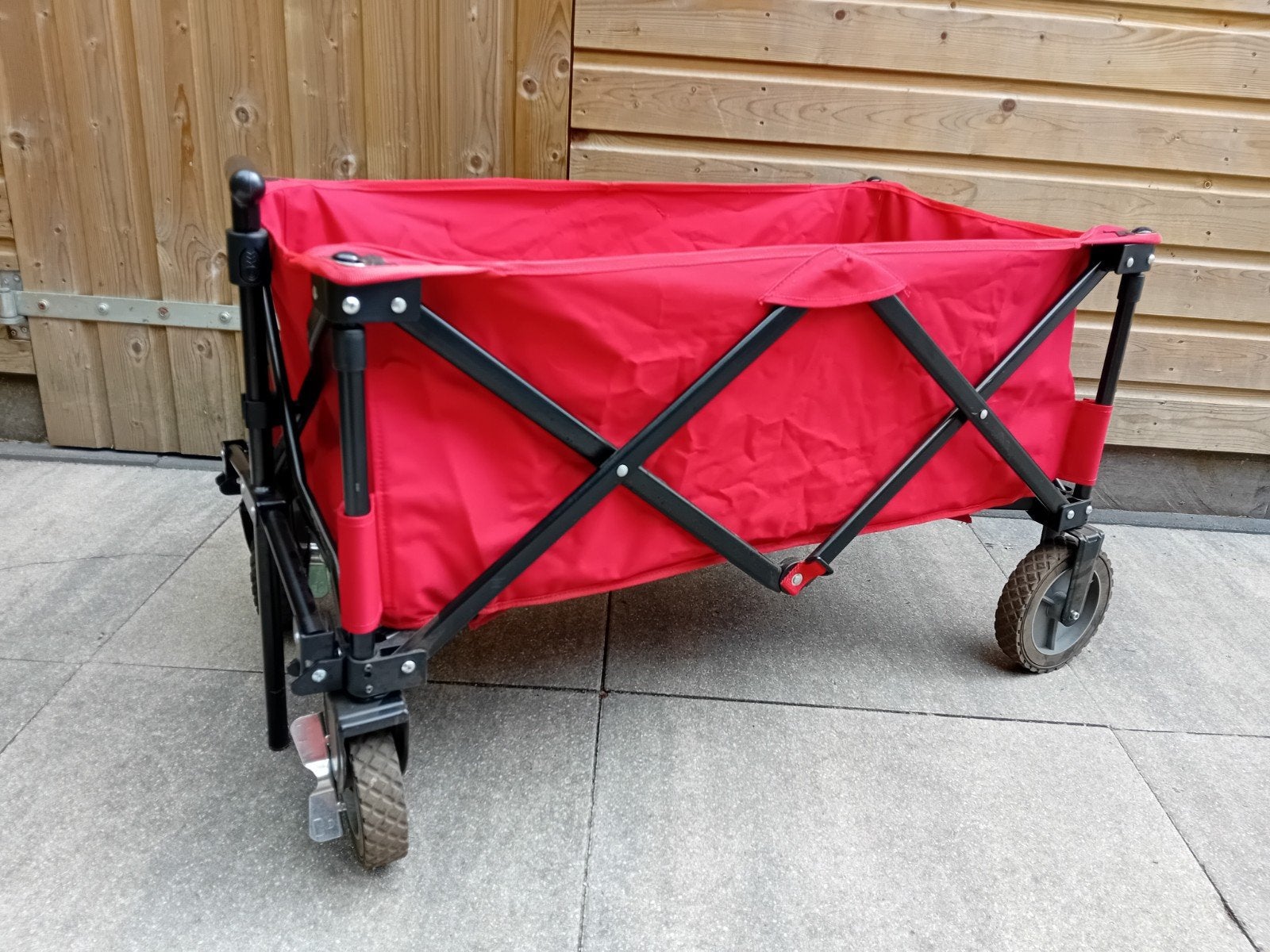 Opvouwbare bolderkar - Rood, Caravans en Kamperen, Bolderkarren, Gebruikt, Opvouwbaar, Ophalen