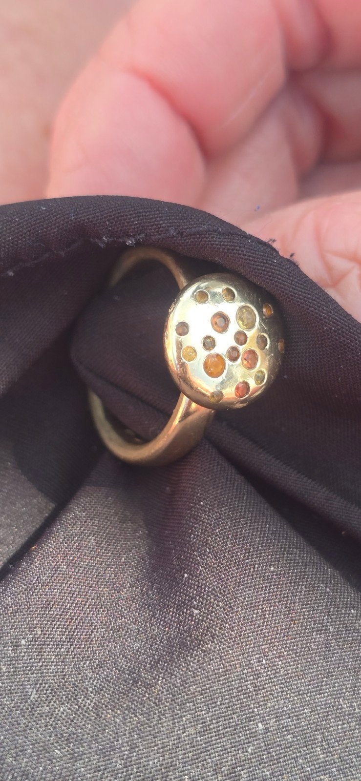 BRON RING 14 k kleur diamant, Sieraden, Tassen en Uiterlijk, Ringen, Ophalen of Verzenden, Zo goed als nieuw, Dame, Goud