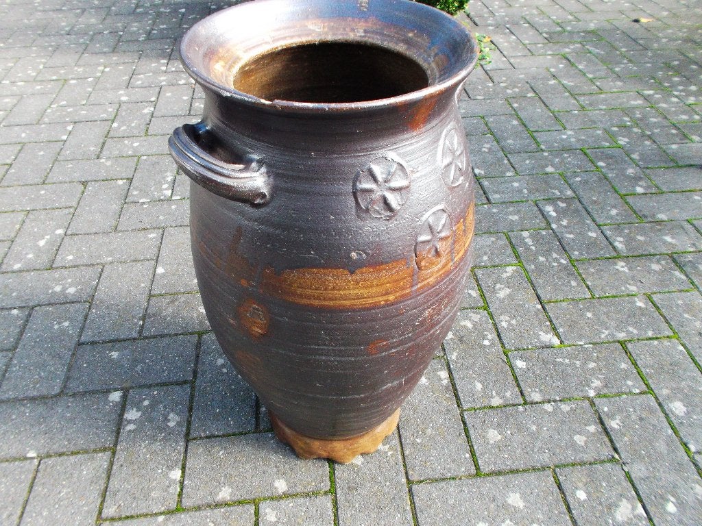 zuurkool vat- kruik-inmaakpot brocante 3 kronen antiek steen, Antiek en Kunst, Ophalen