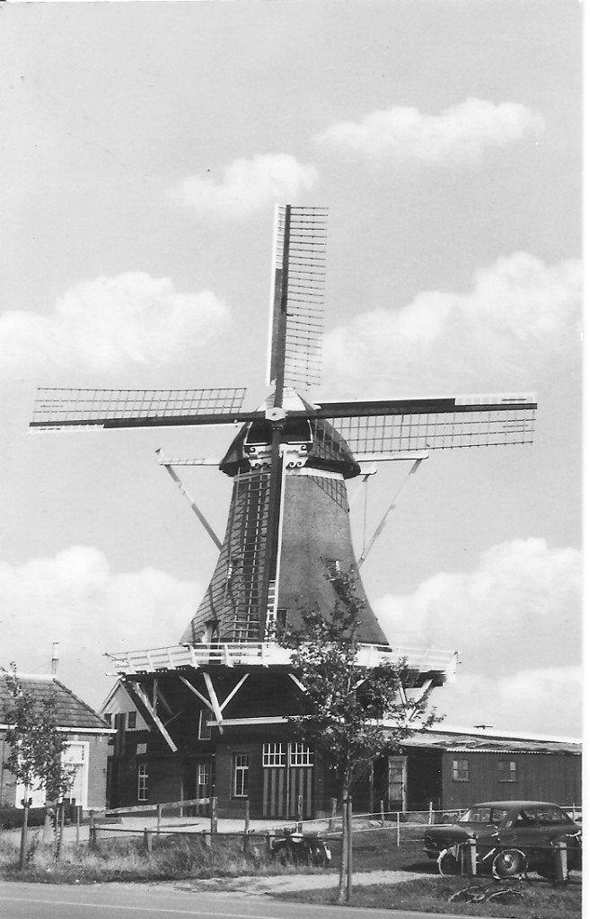 Ansichtkaart Sexbierum Korenmolen De Korenaar 1974, Ophalen of Verzenden, 1960 tot 1980, Ongelopen, Friesland