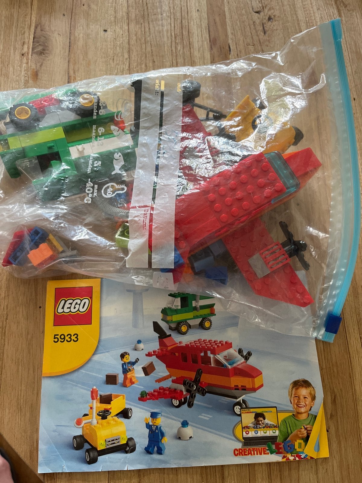 Lego Creative Set 5933 - Vliegtuig en Voertuigen, Ophalen, Gebruikt, Lego, Inclusief instructies
