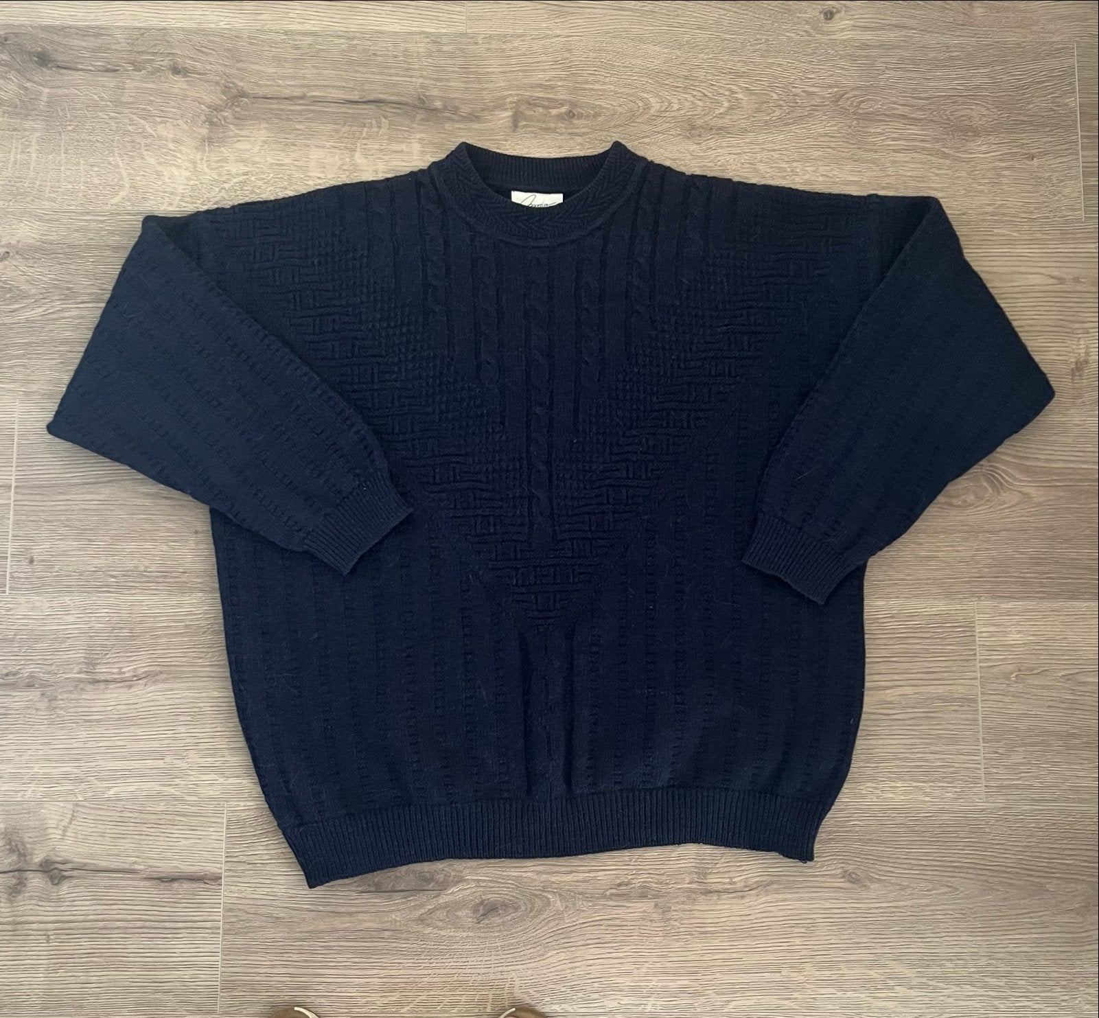 Vintage gebreide wollen trui Invoice casuel wear, Kleding | Dames, Truien en Vesten, Ophalen of Verzenden, Zo goed als nieuw, Maat 42/44 (L)