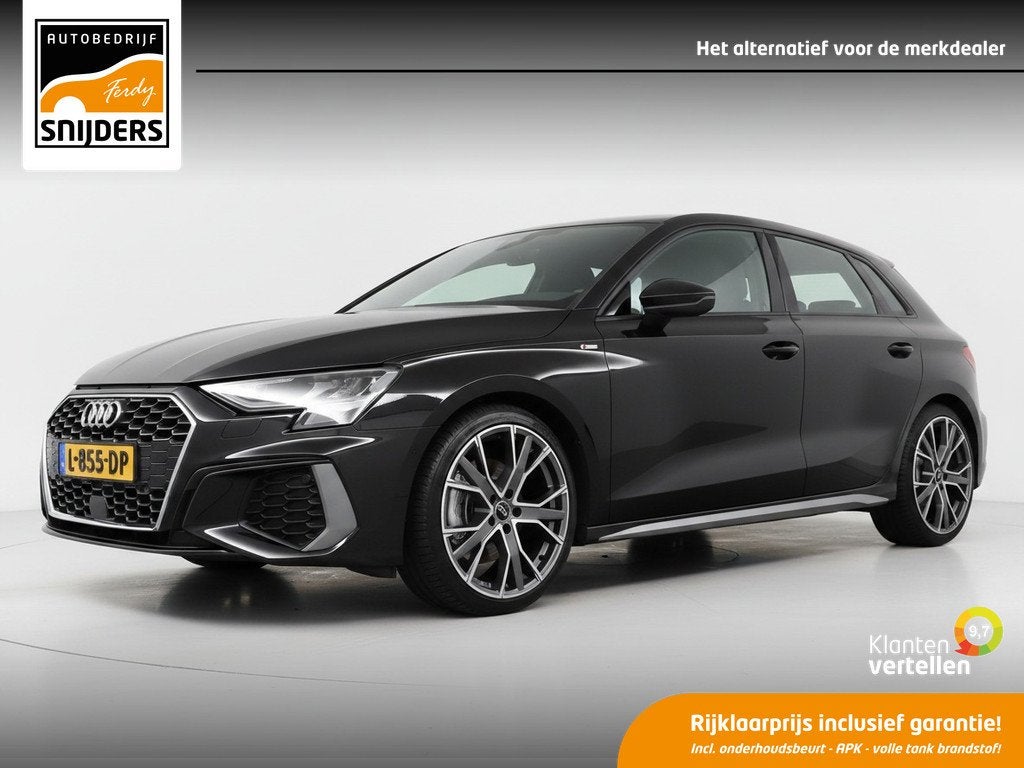 Audi A3 Sportback 35 TFSI S-LINE Edition | Navi | Camera/PDC, Auto's, Audi, Stof, 4 cilinders, Zwart, Bedrijf