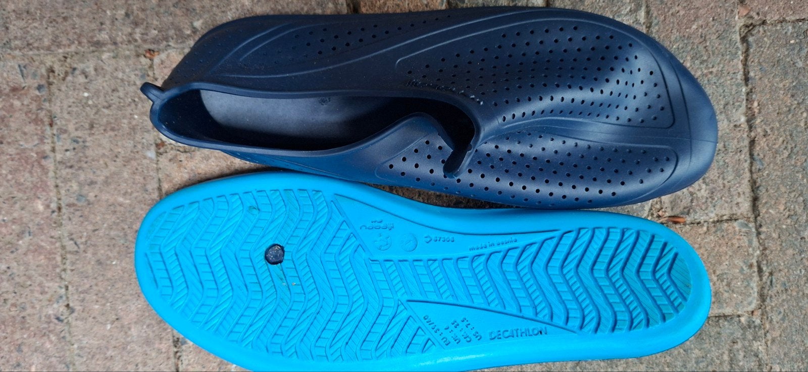 waterschoenen maat 38/39 en 41/42 - Blauw, Blauw, Zo goed als nieuw, Decathlon, Ophalen