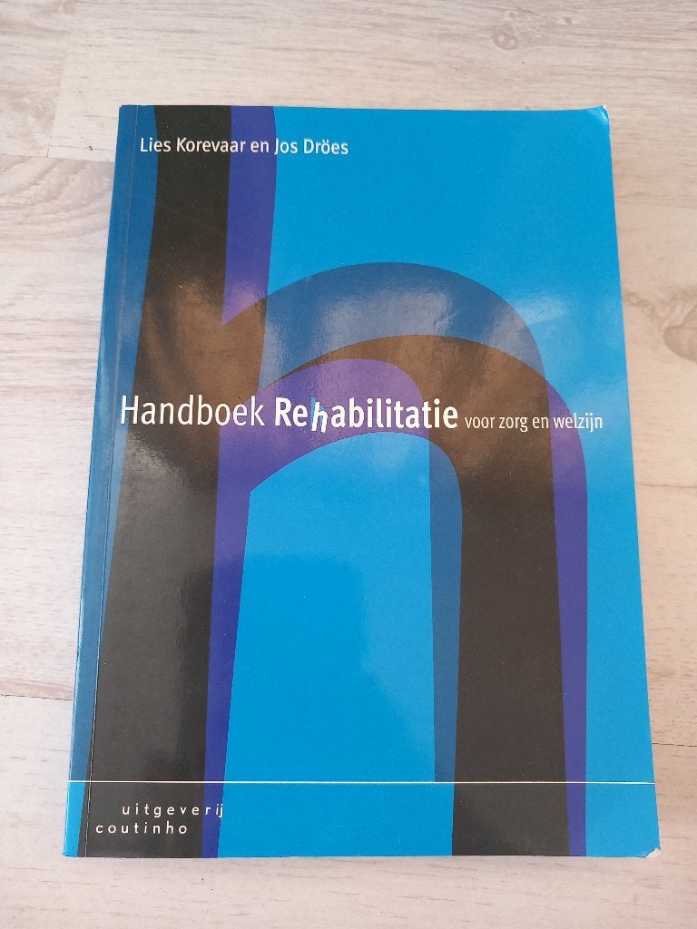 Studieboek; Handboek rehabilitatie, Boeken, Ophalen of Verzenden, Beta, Zo goed als nieuw, HBO