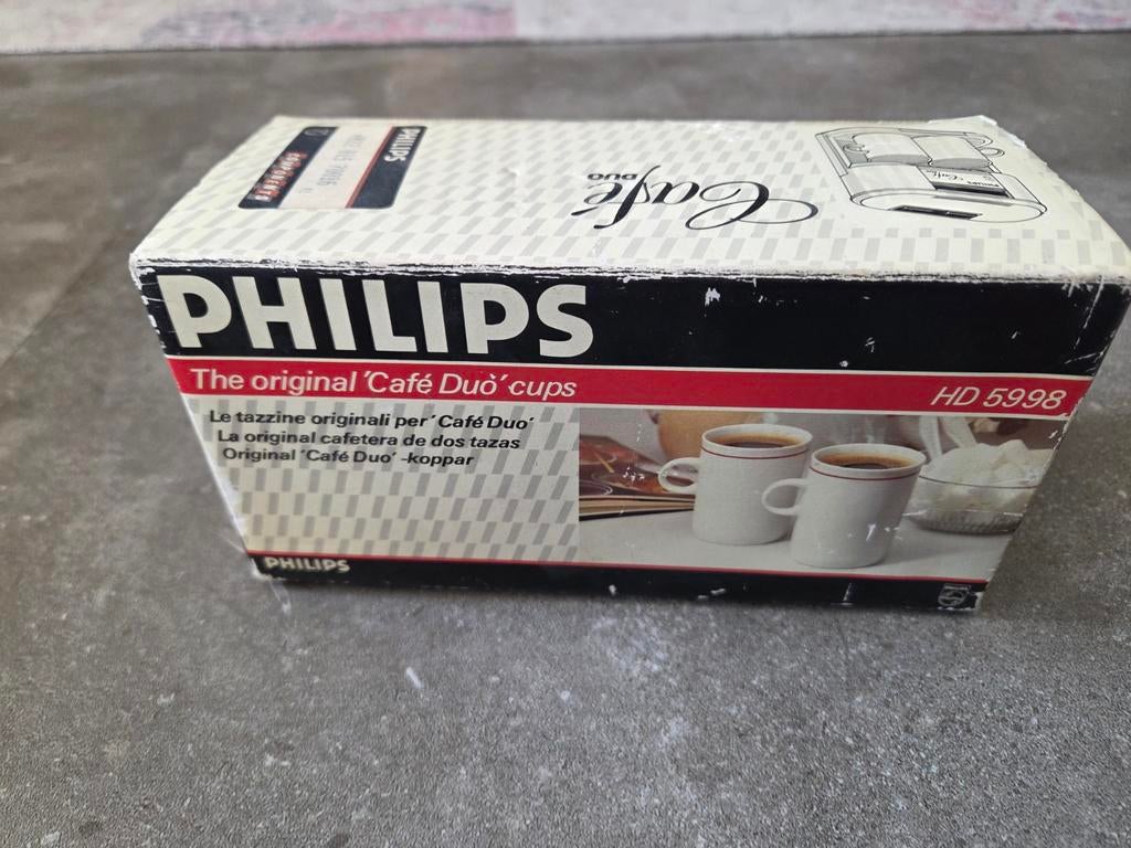 Philips Café Duo originele mokken kommen, Nieuw, Ophalen of Verzenden, Kom(men), Overige stijlen