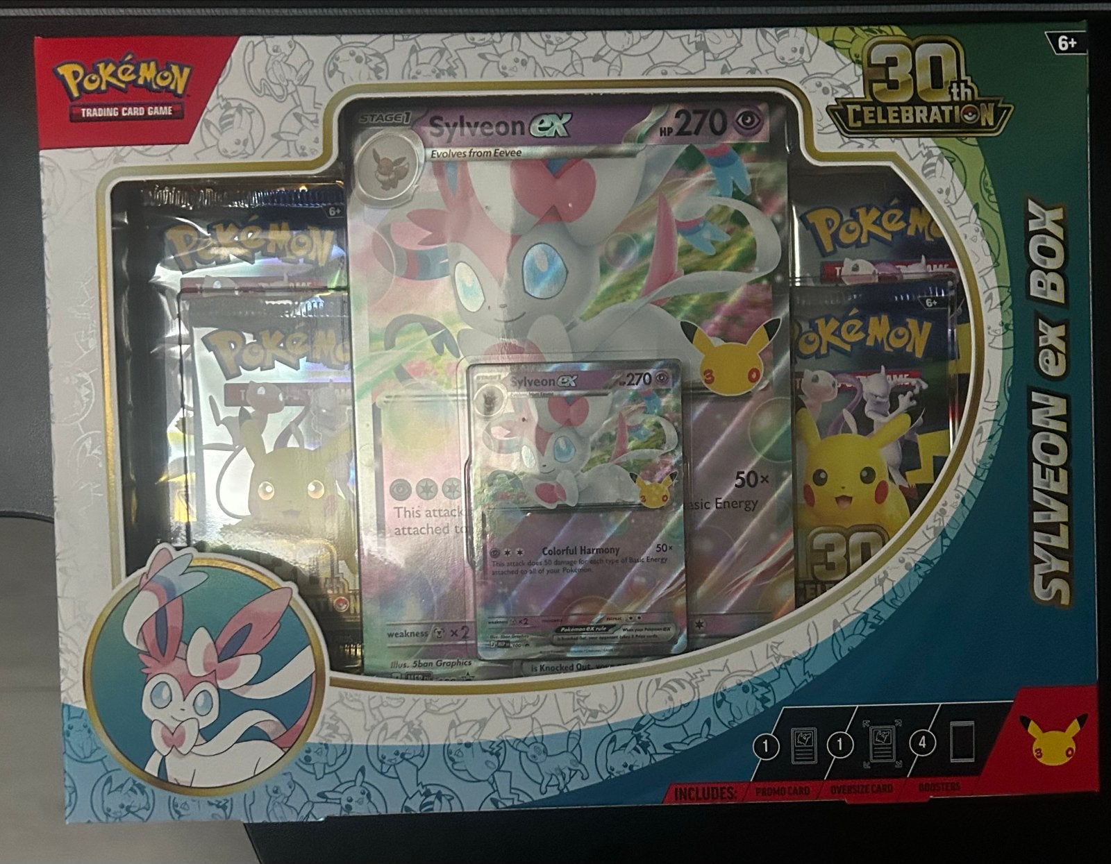 Pokémon 30th Anniversary Sylveon ex Box, Ophalen of Verzenden, Nieuw, Overige typen