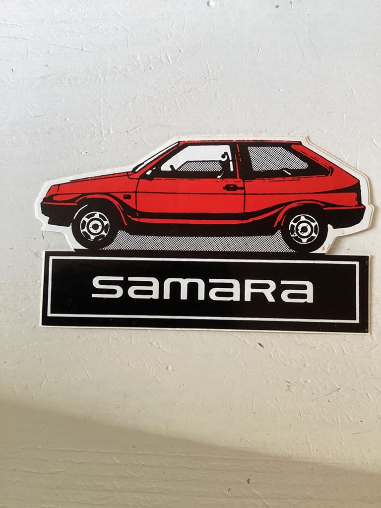 Sticker Samara (Lada), Verzenden, Zo goed als nieuw, Auto of Motor