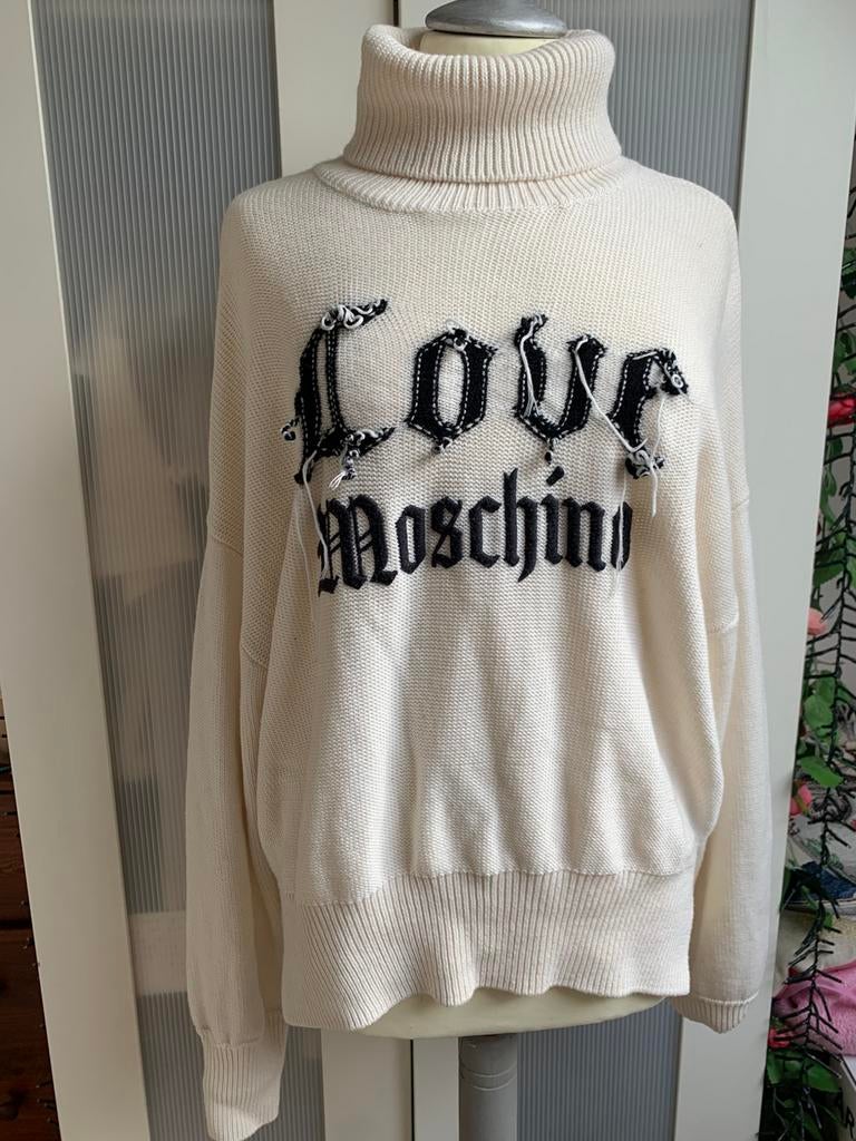 Love Moschino gebreide trui maat M, Ophalen, Zo goed als nieuw