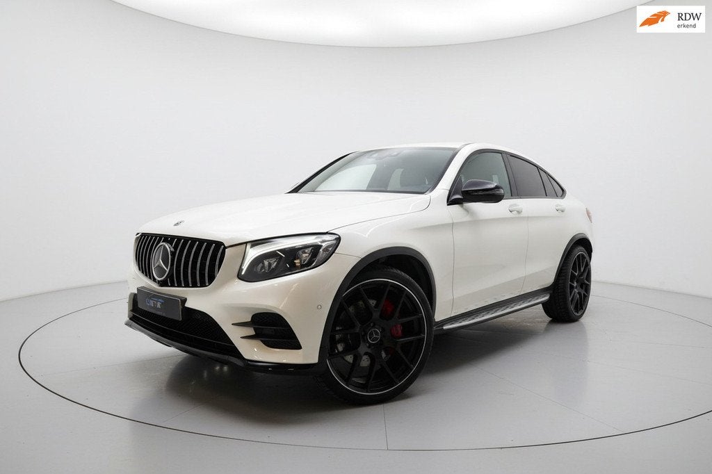 Mercedes-Benz GLC-klasse Coupé 300 4MATIC SCHUIFDAK SFEER, Auto's, Mercedes-Benz, Gebruikt, 4 cilinders, Wit, 245 pk